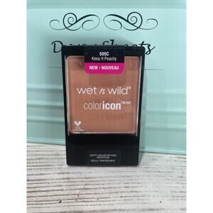 NEW Wet n Wild Color Icon Blush in 505C Keep It Peachy (Full Size, Sealed)